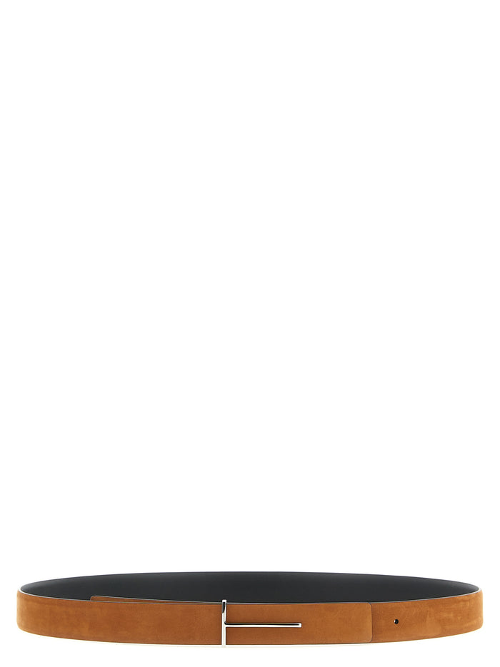Tom Ford 100% leather belt in brown