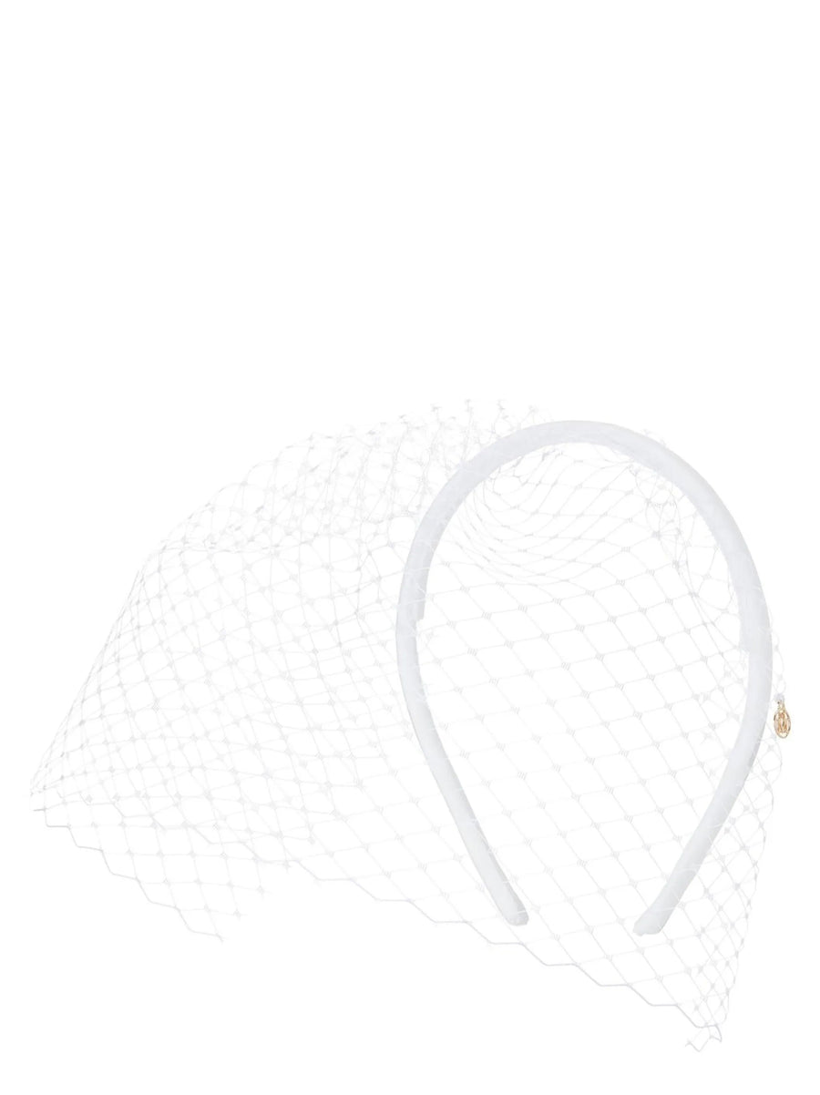 Maison Michel 95% Polyamide headband in white