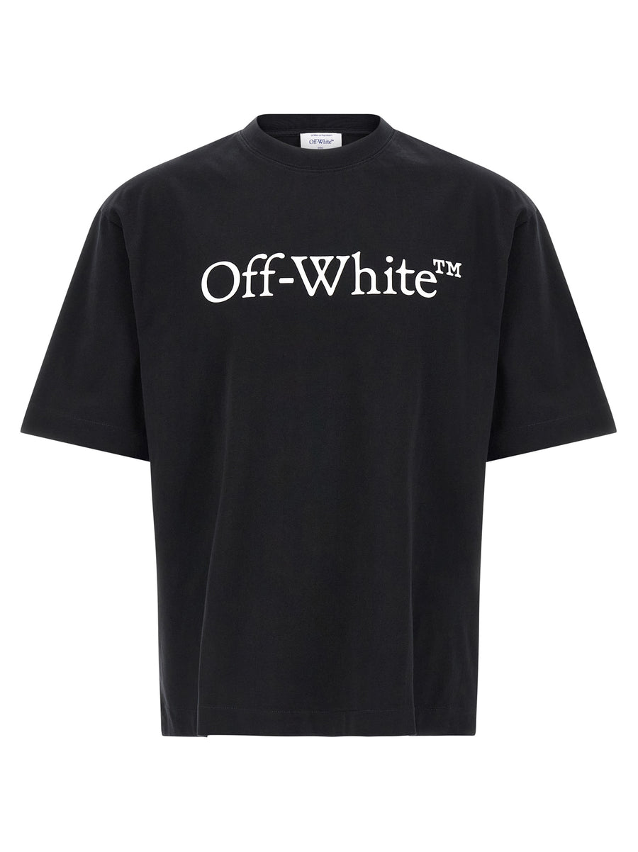 Off-White 100% cotton t-shirt in black