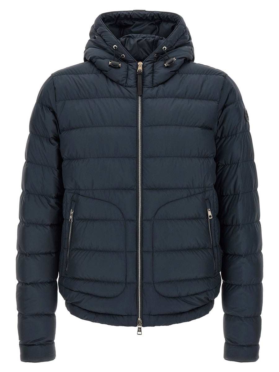 Moncler 100% Polyester down jacket in navy