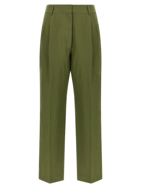 Blazé Milano 100% Linen trousers in green