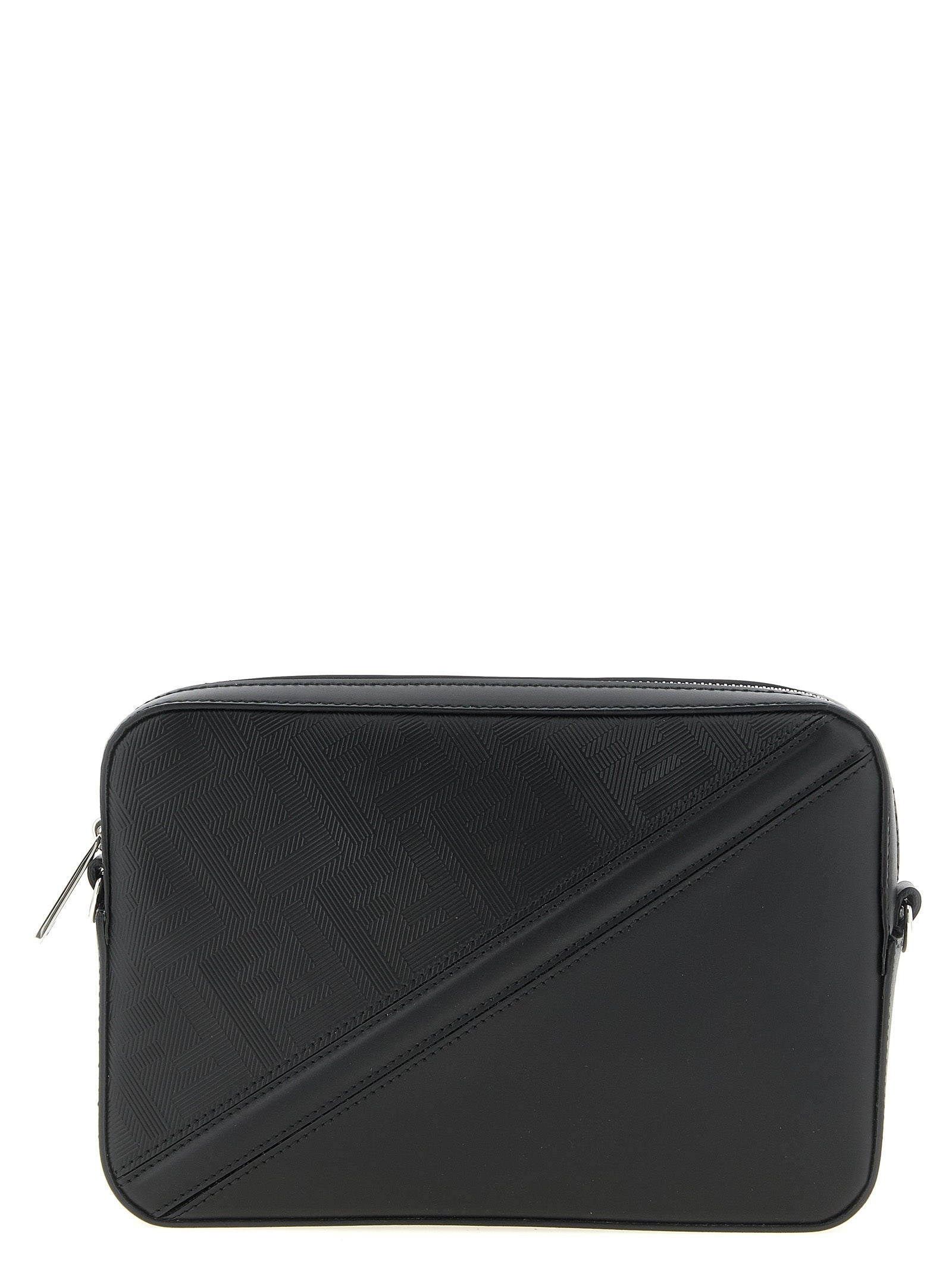 Black Viscose Shoulder Bag