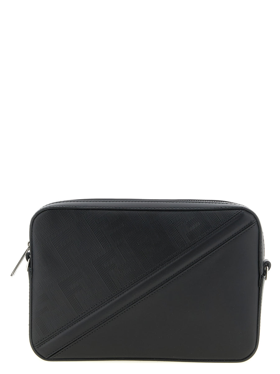 Fendi 96% Viscose shoulder bag in black