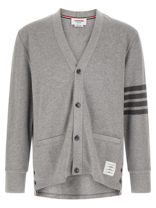 Thom Browne 100% Cotton cardigan in gray