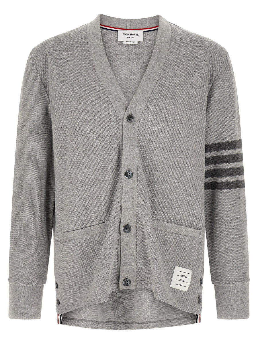 Thom Browne 100% Cotton cardigan in gray