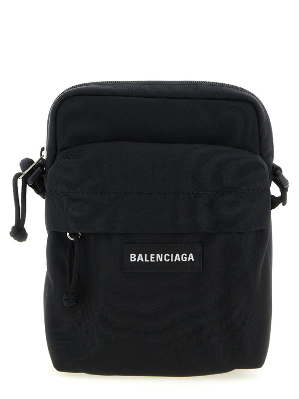 Balenciaga 80% Polyamide crossbody bag in black