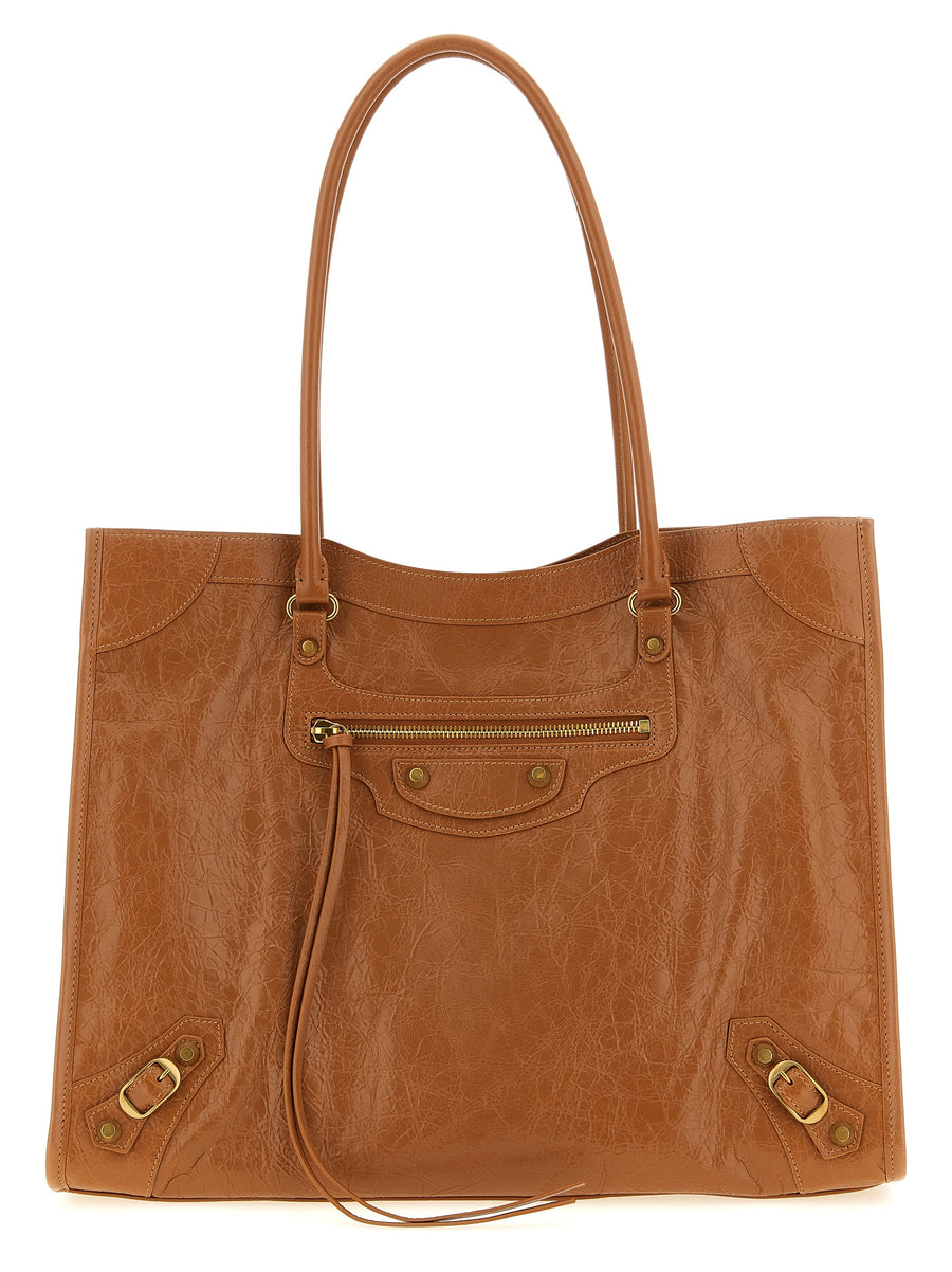 Balenciaga 100% Lamb Leather shoulder bag in brown