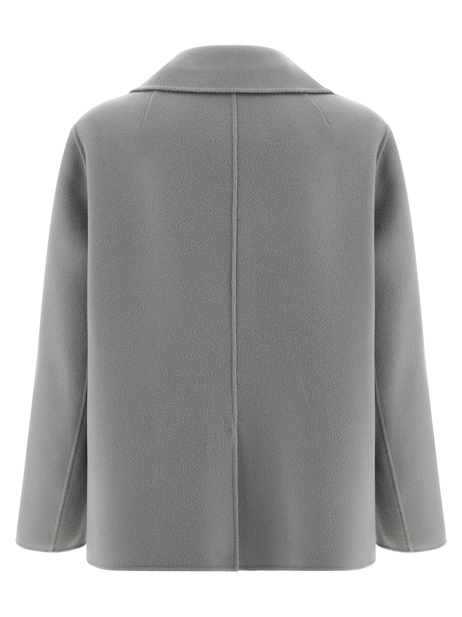 'S Max Mara 100% Virgin Wool blazer in gray — view 2