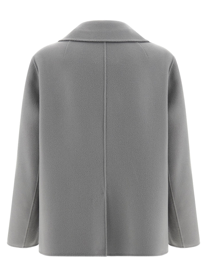 'S Max Mara 100% Virgin Wool blazer in gray — view 2