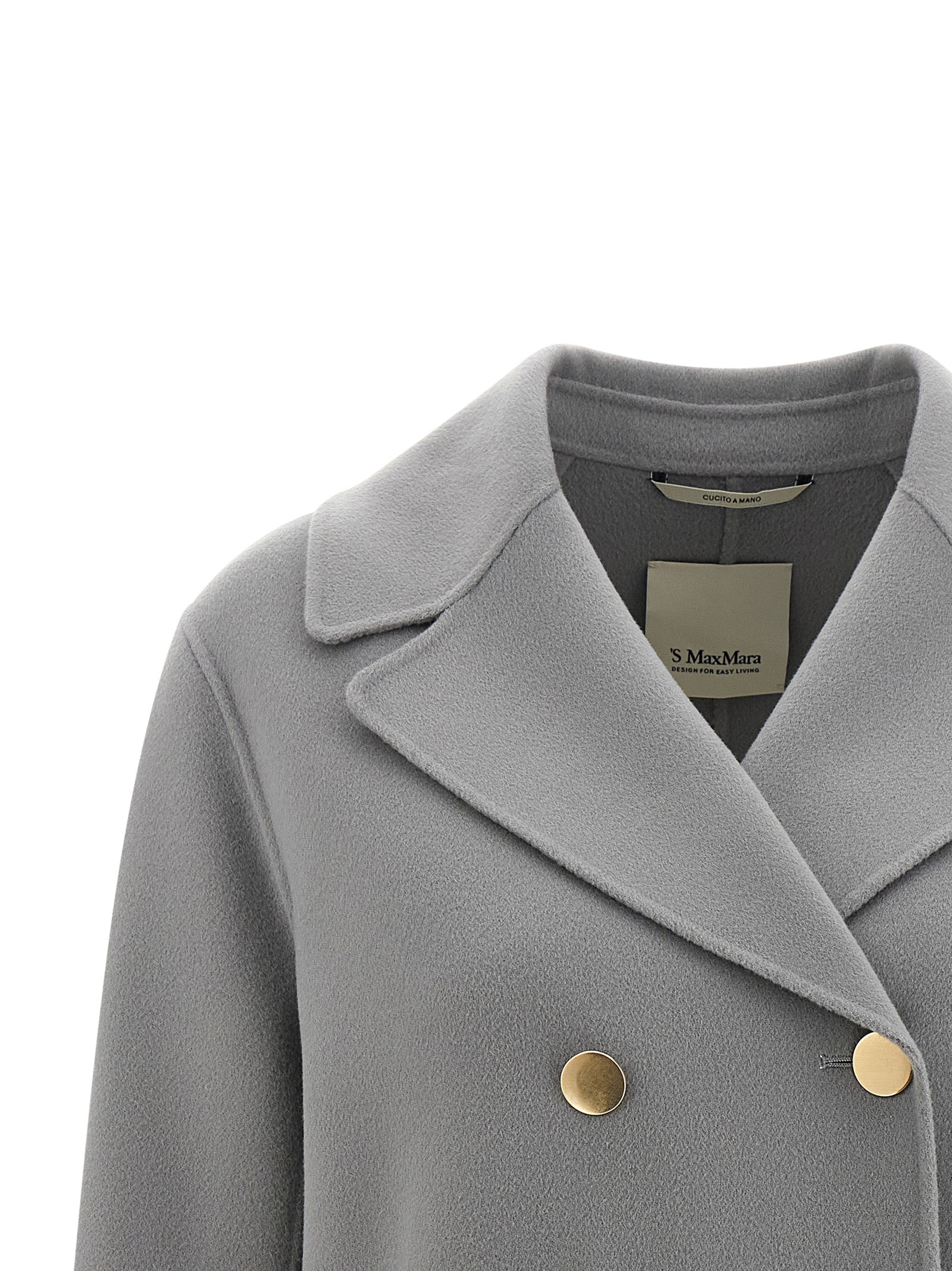 'S Max Mara 100% Virgin Wool blazer in gray — view 3