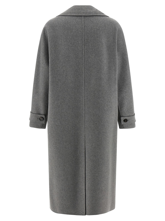 'S Max Mara 100% virgin wool coat in gray — view 2