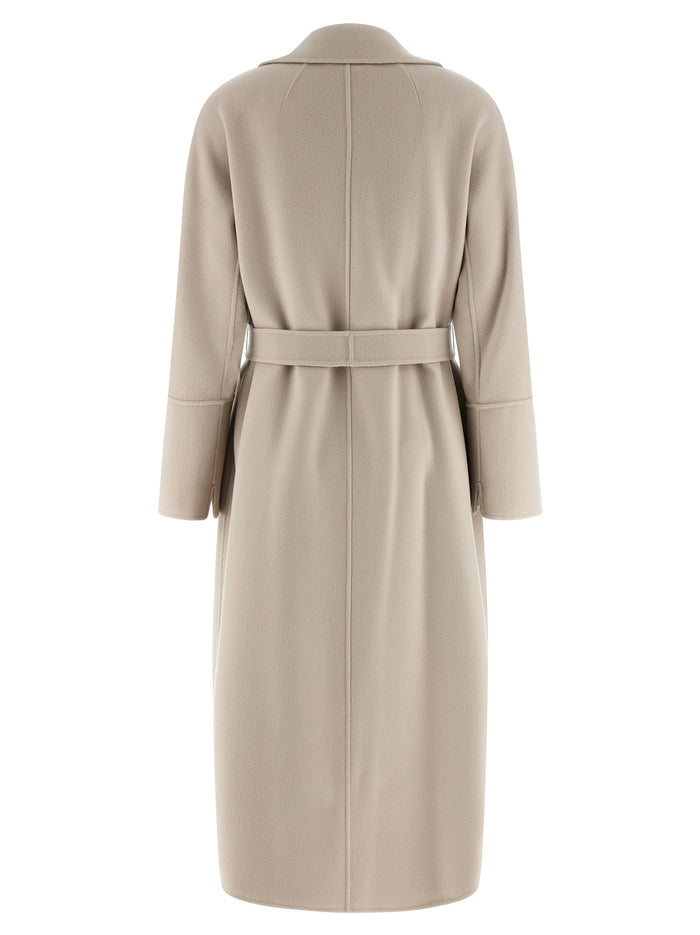 'S Max Mara 100% virgin wool coat in beige — view 2