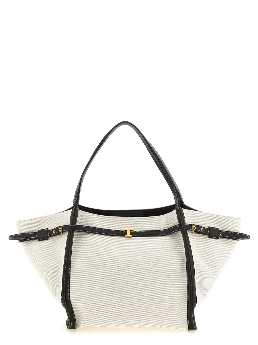 Tod's 90% linen tote bag in multicolor