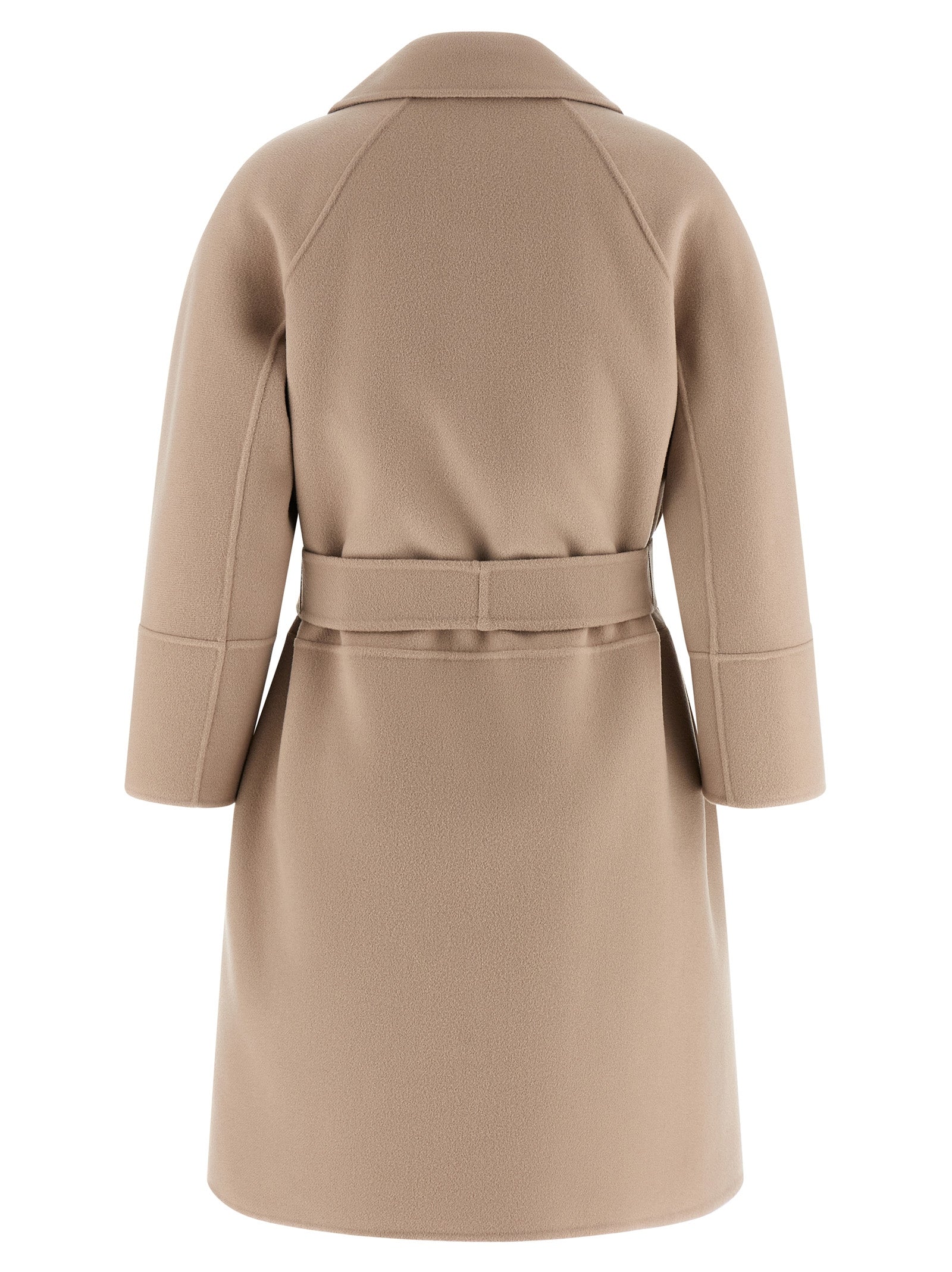 'S Max Mara 100% virgin wool coat in beige — view 2