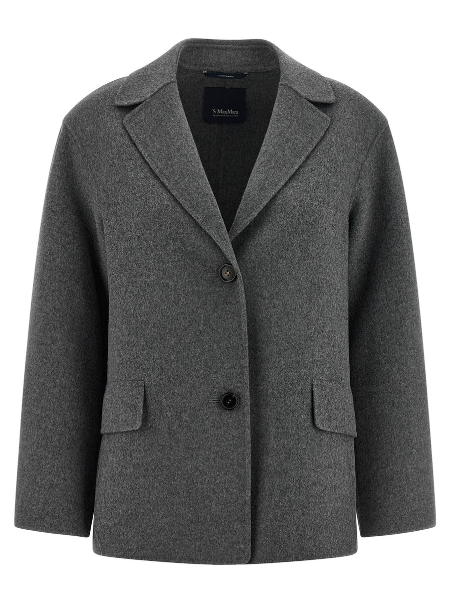 'S Max Mara 100% Virgin Wool blazer in gray