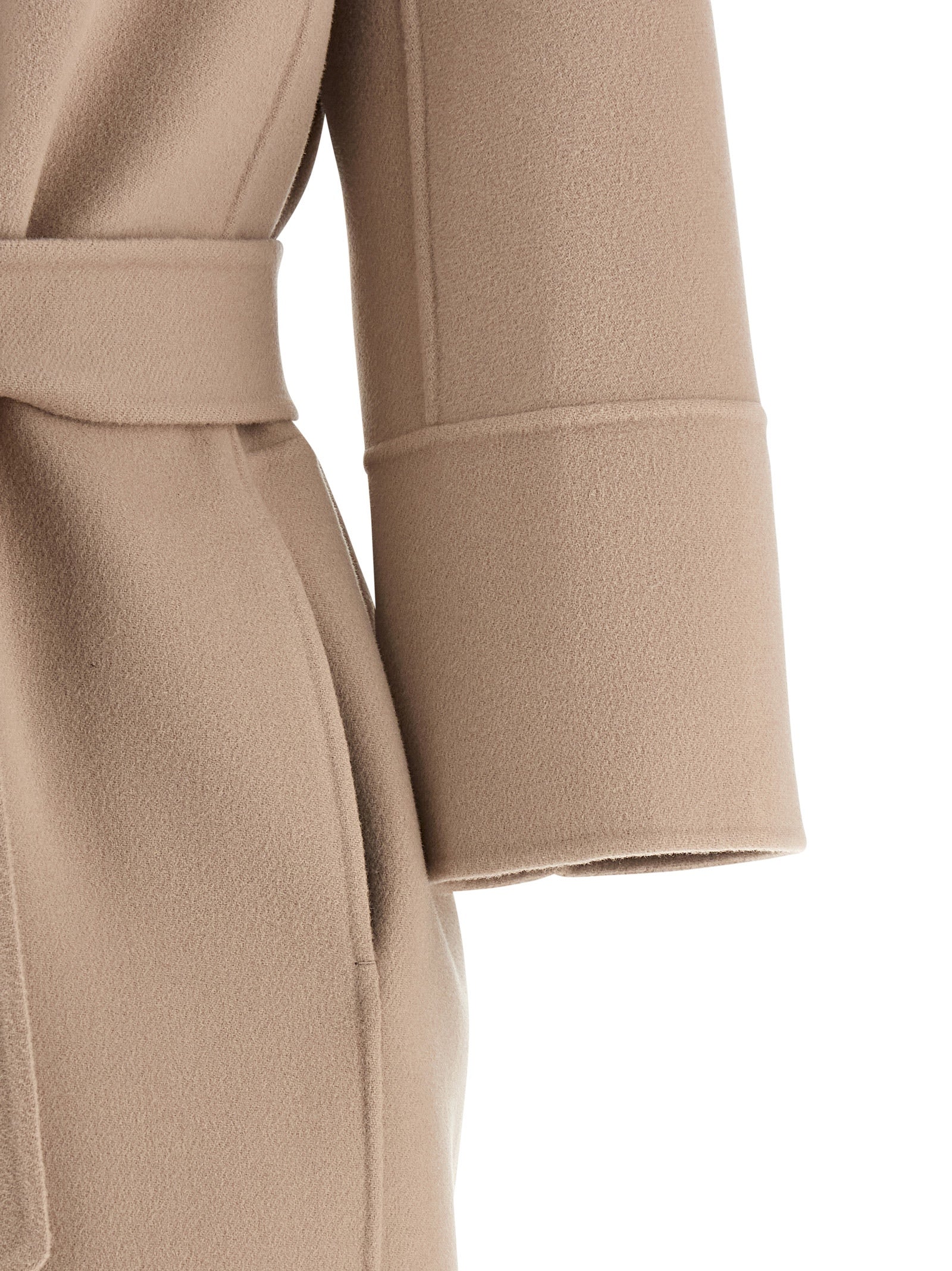 'S Max Mara 100% virgin wool coat in beige — view 4