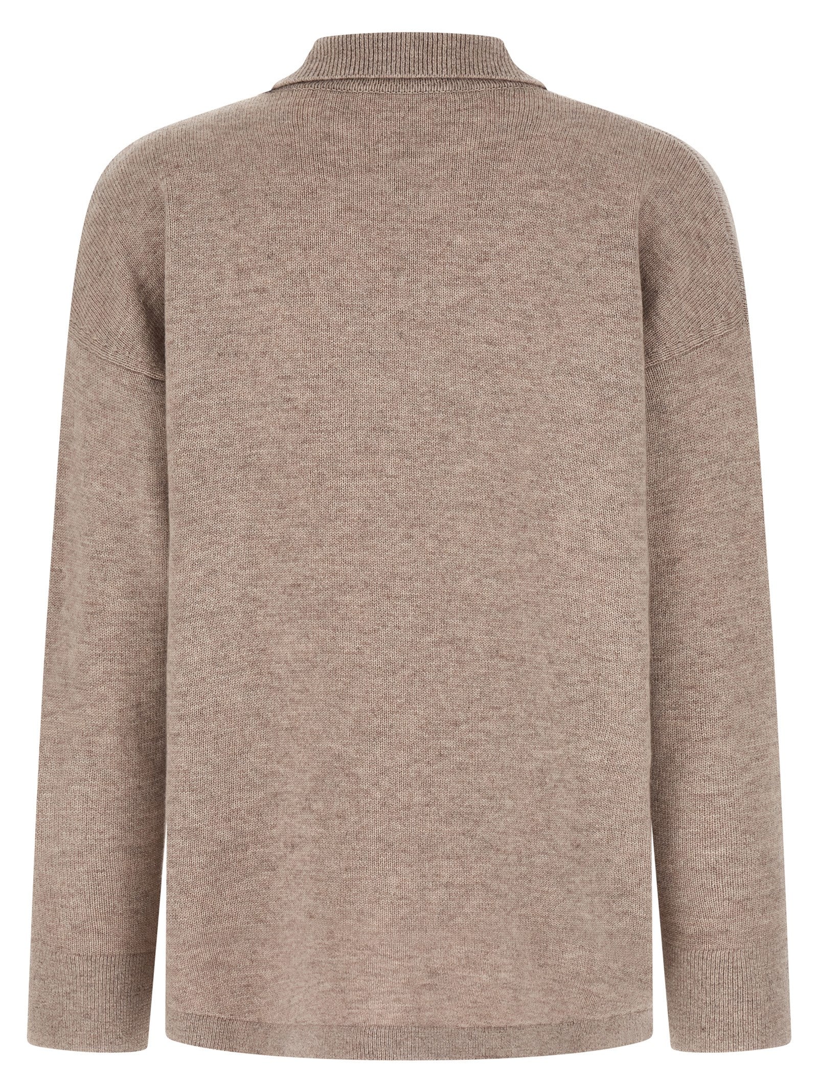 'S Max Mara 80% wool cardigan in beige — view 2