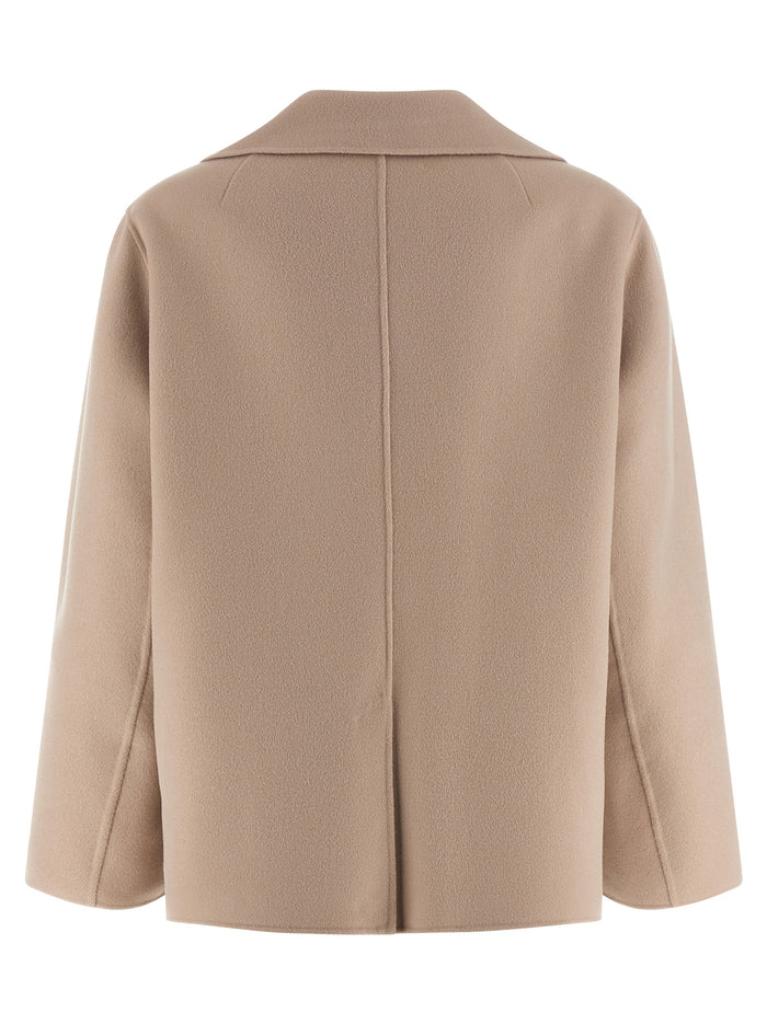 'S Max Mara 100% Virgin Wool blazer in beige — view 2