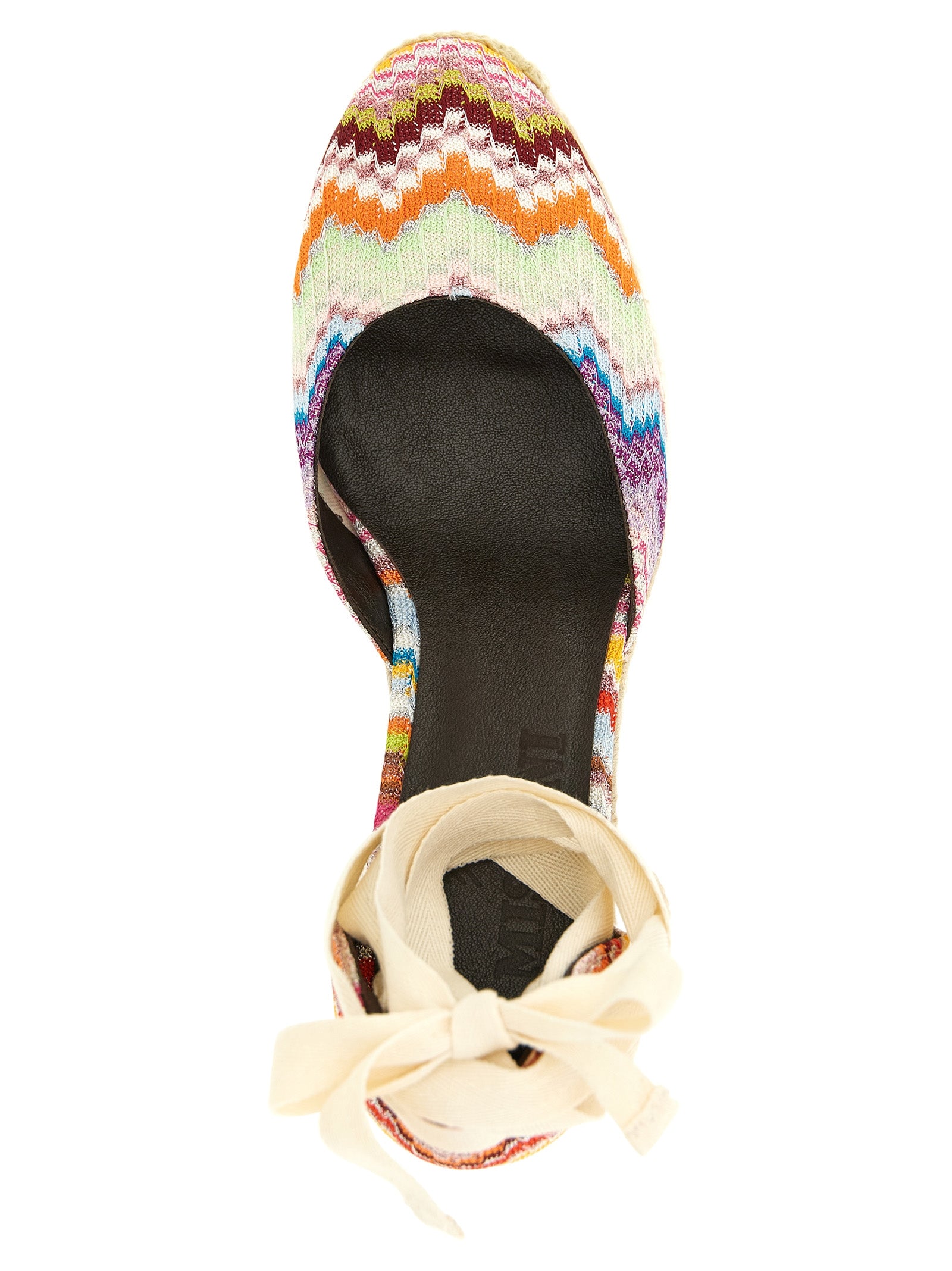 Missoni Raschel fabric with lamé threads espadrille sandal in multicolor — view 4