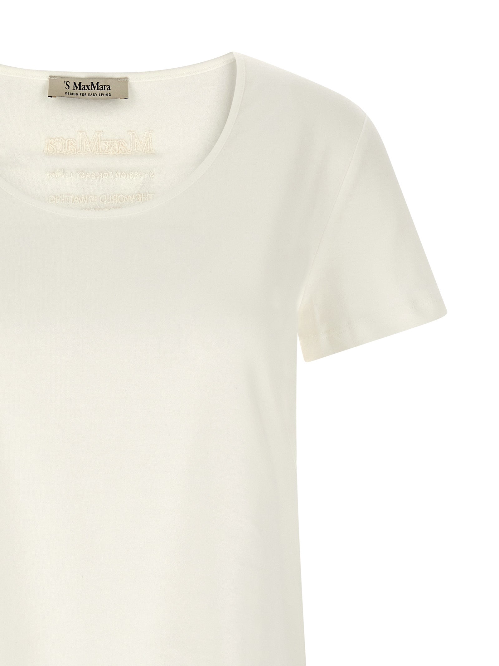 'S Max Mara 100% Cotton t-shirt in white — view 3