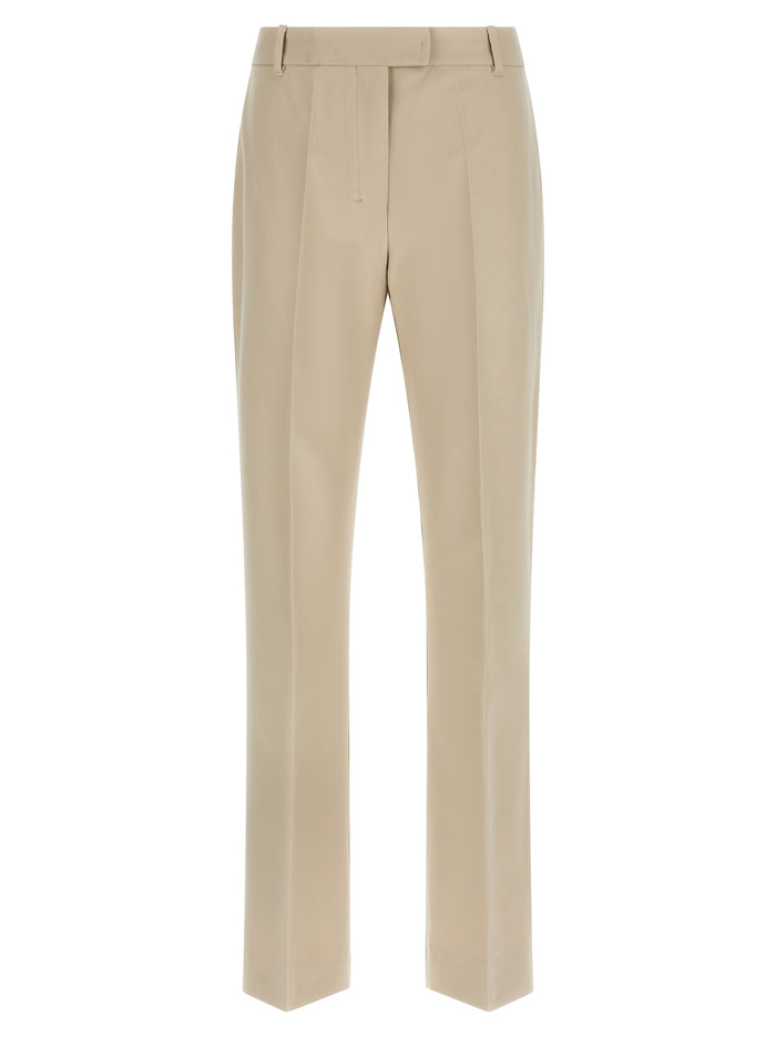 'S Max Mara 47% Cotton trousers in beige