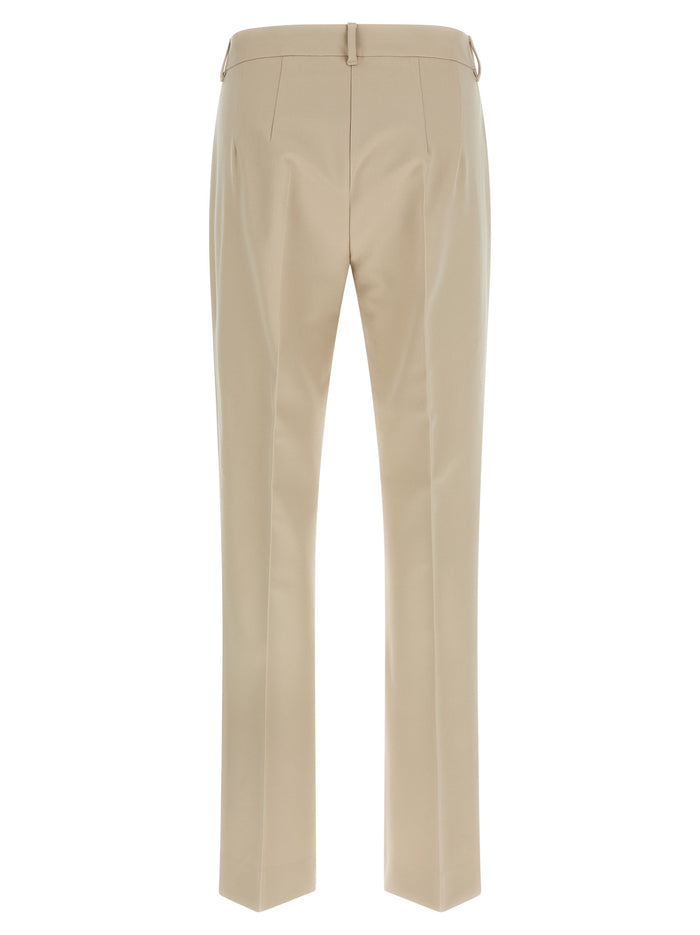 'S Max Mara 47% Cotton trousers in beige — view 2