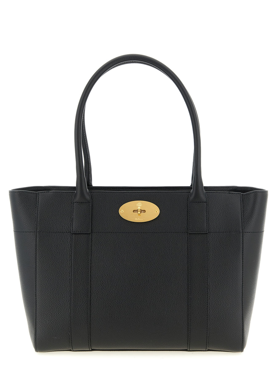 Mulberry 100% calfskin leather tote bag in black