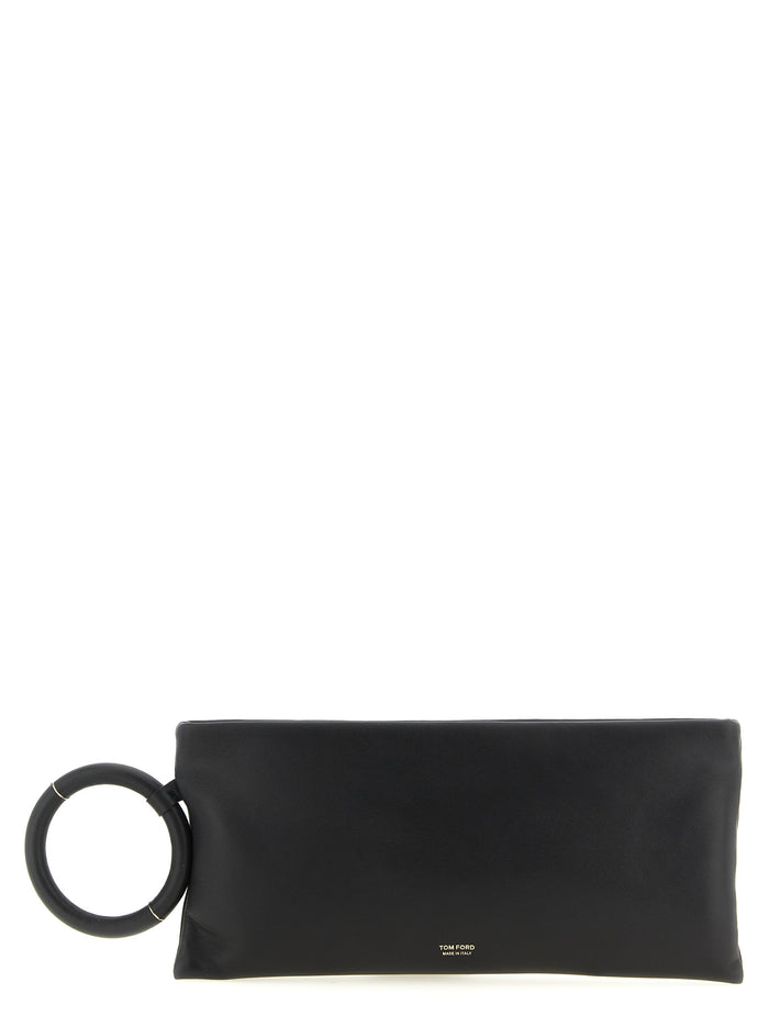 Black Lambskin Clutch Bag