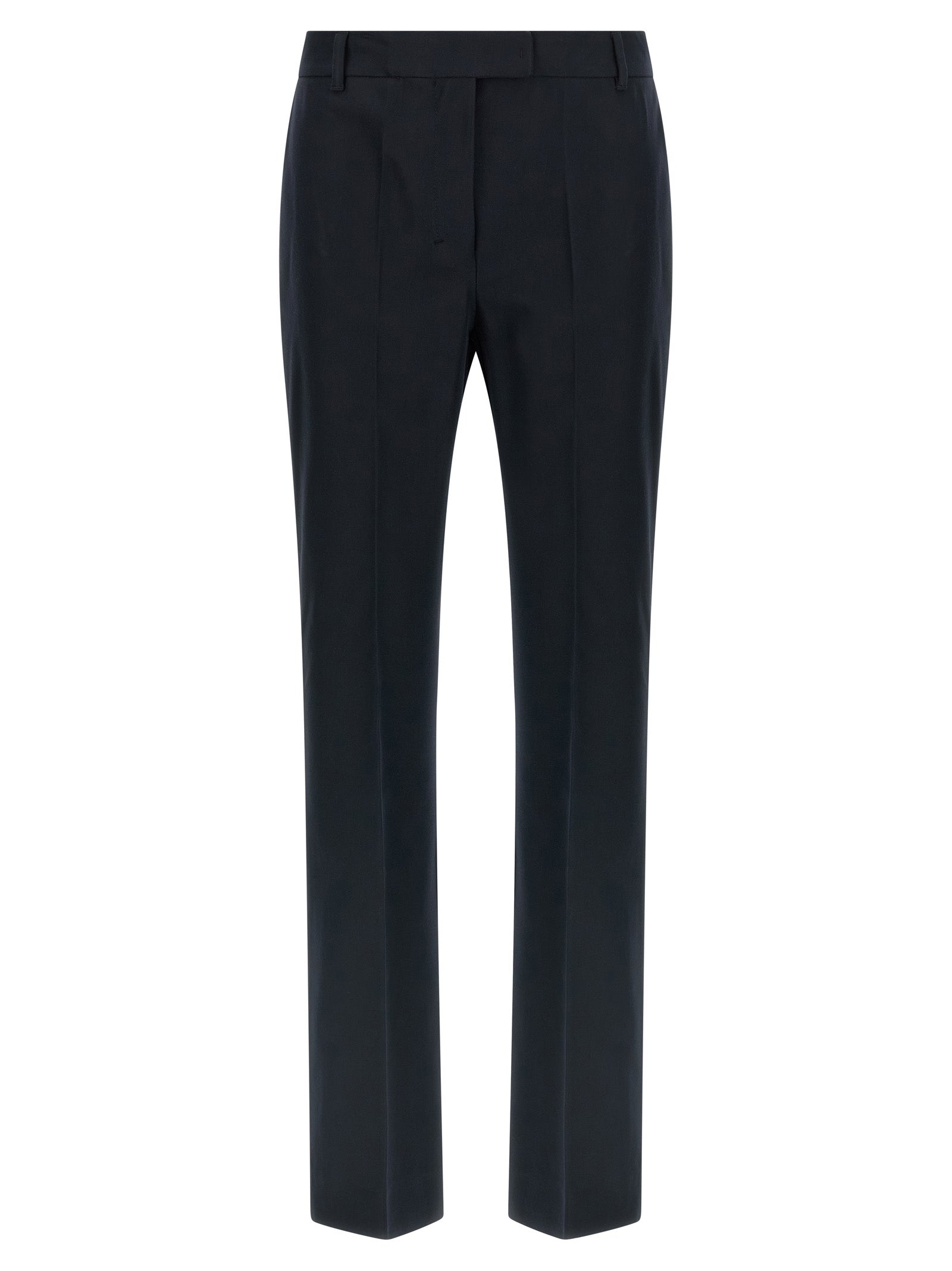 'S Max Mara 47% Cotton trousers in blue