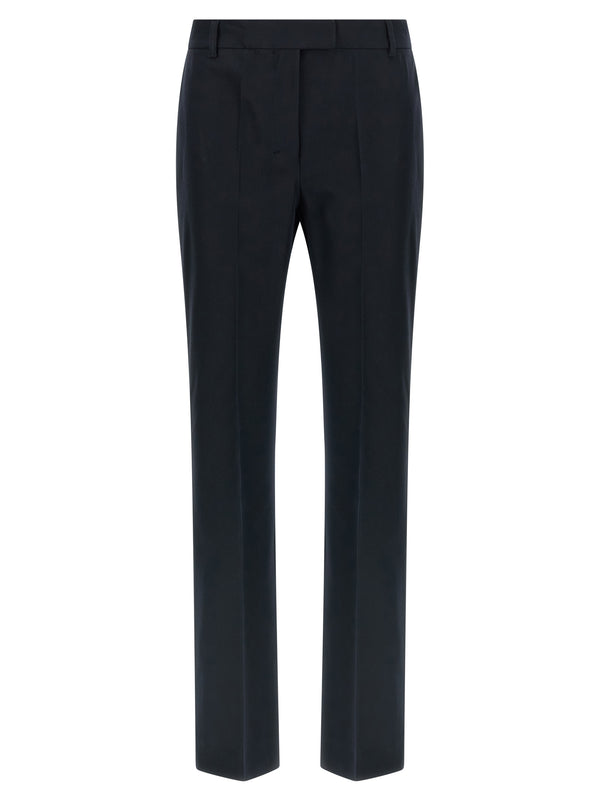 'S Max Mara 47% Cotton trousers in blue