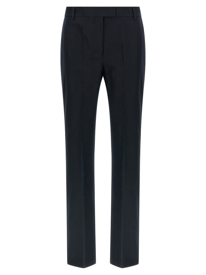 'S Max Mara 47% Cotton trousers in blue