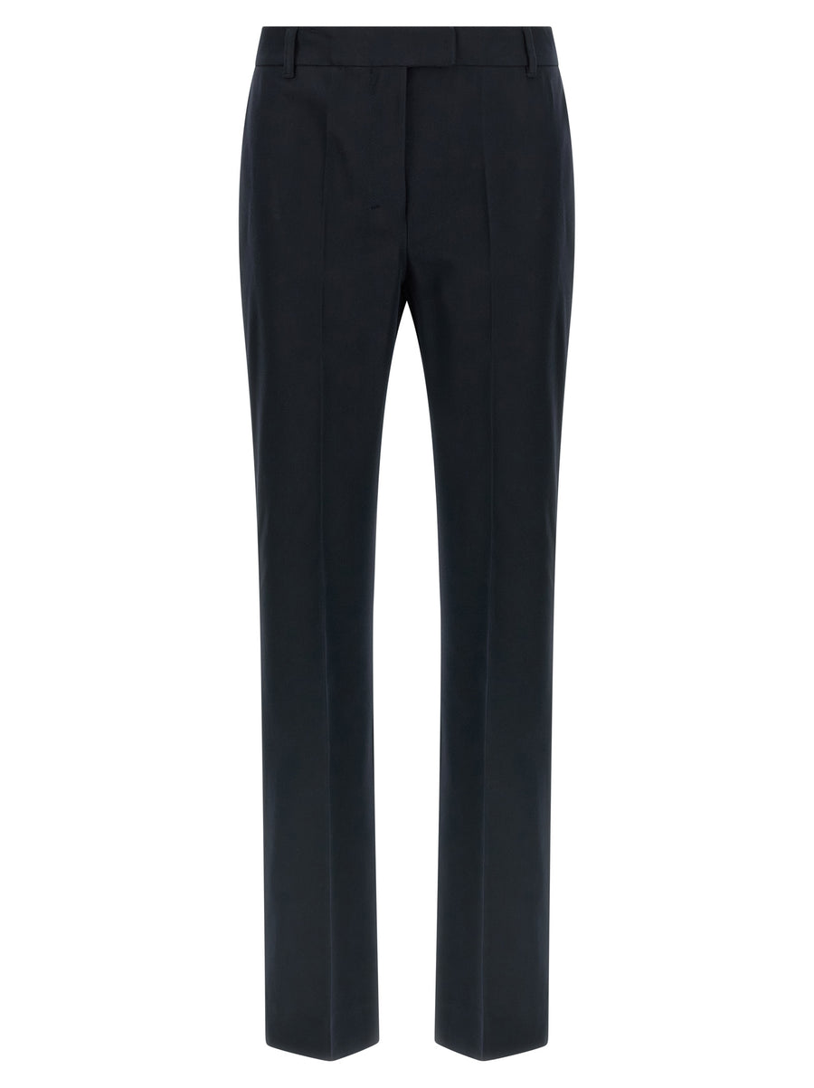 'S Max Mara 47% Cotton trousers in blue