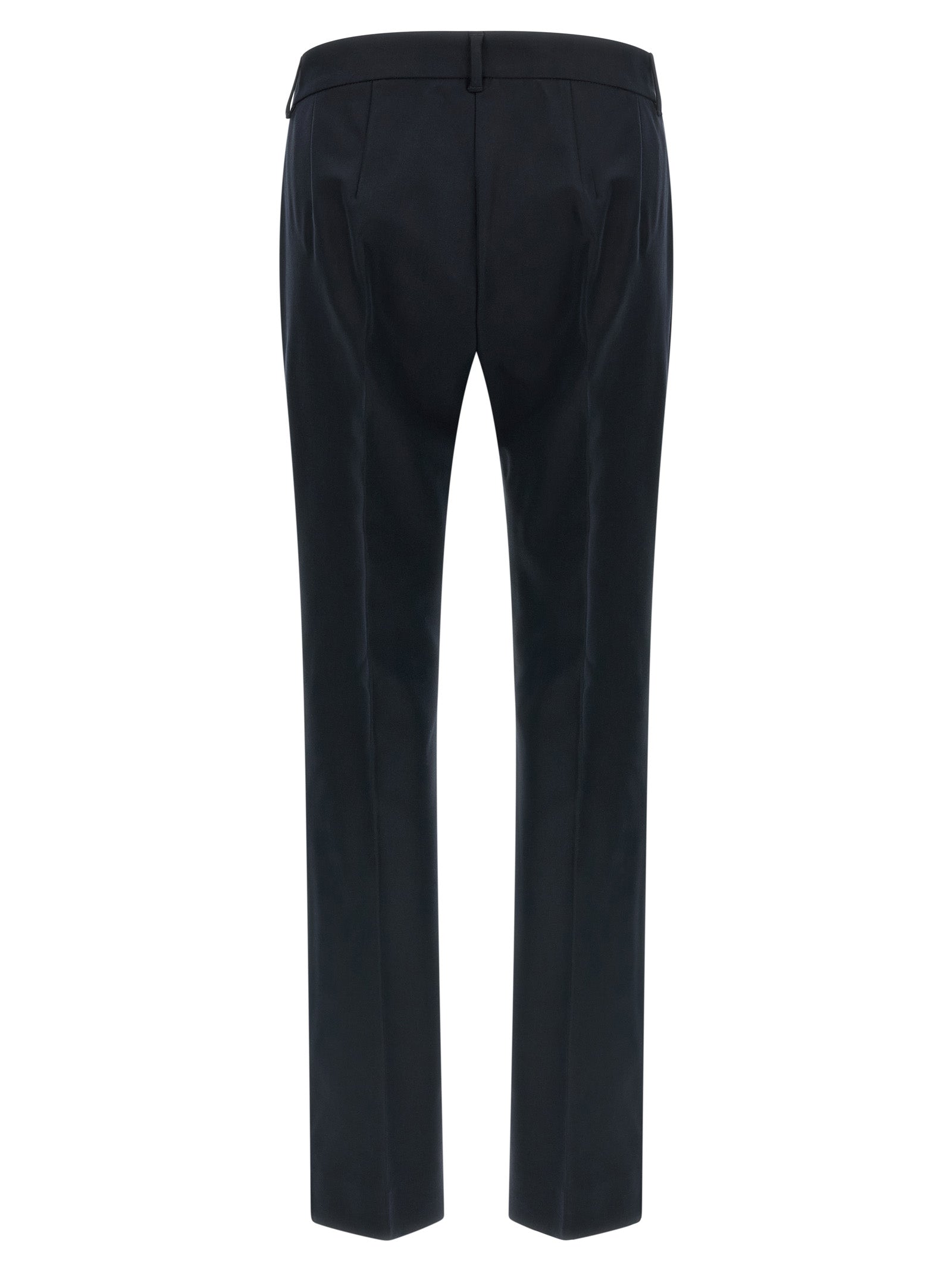 'S Max Mara 47% Cotton trousers in blue — view 2