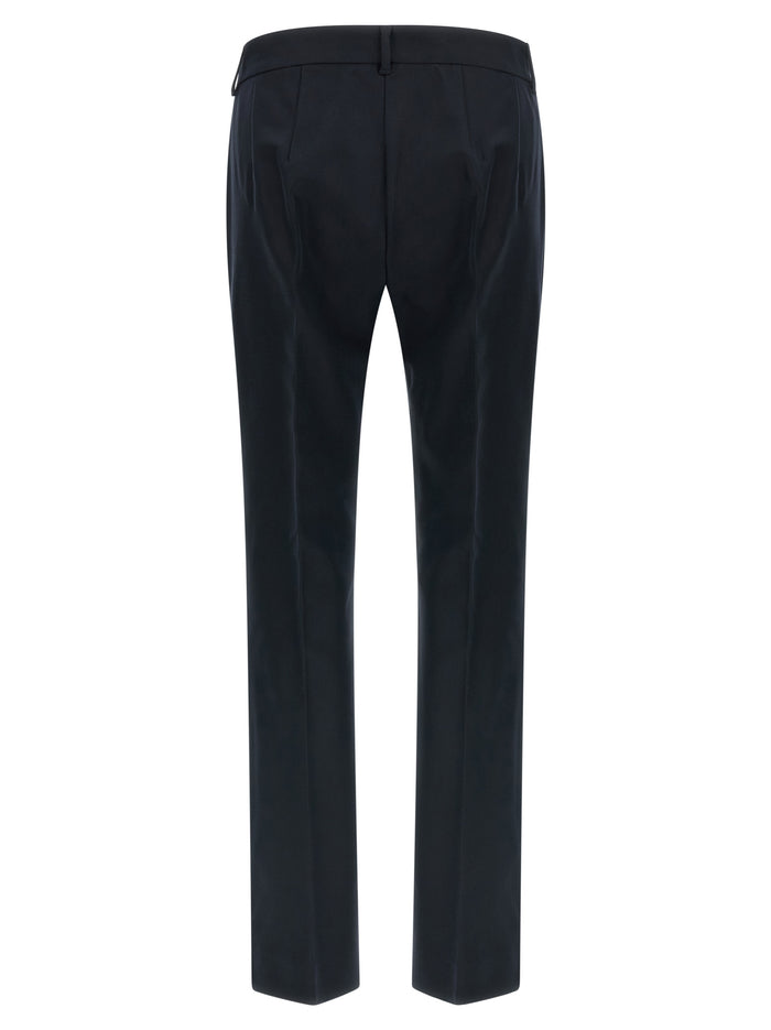 'S Max Mara 47% Cotton trousers in blue — view 2