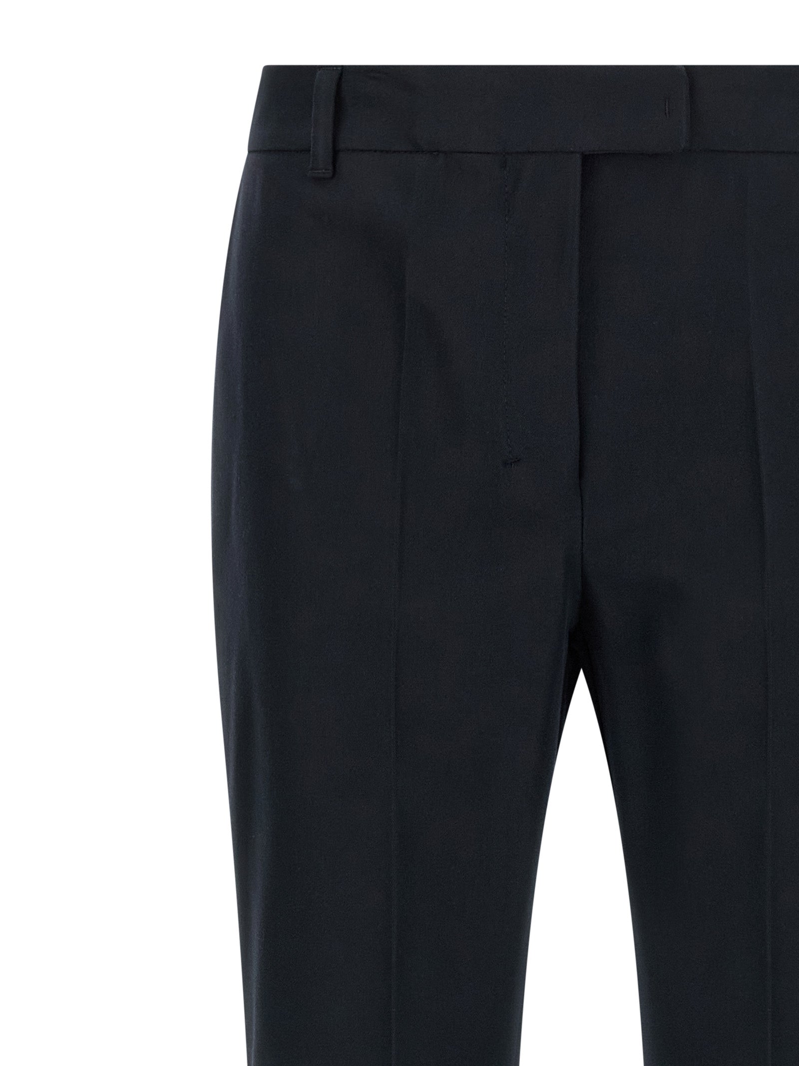 'S Max Mara 47% Cotton trousers in blue — view 3