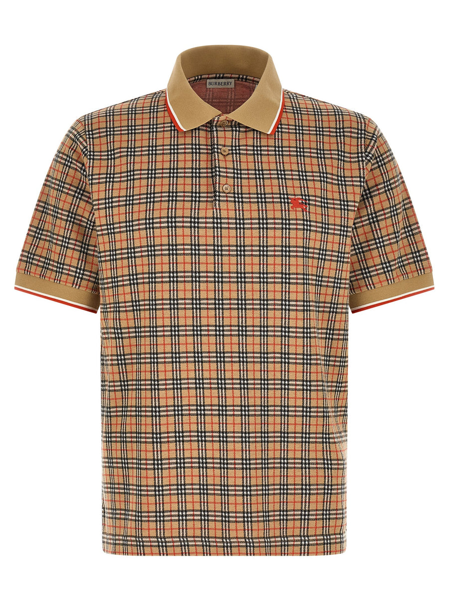 Burberry 53% viscose polo in beige