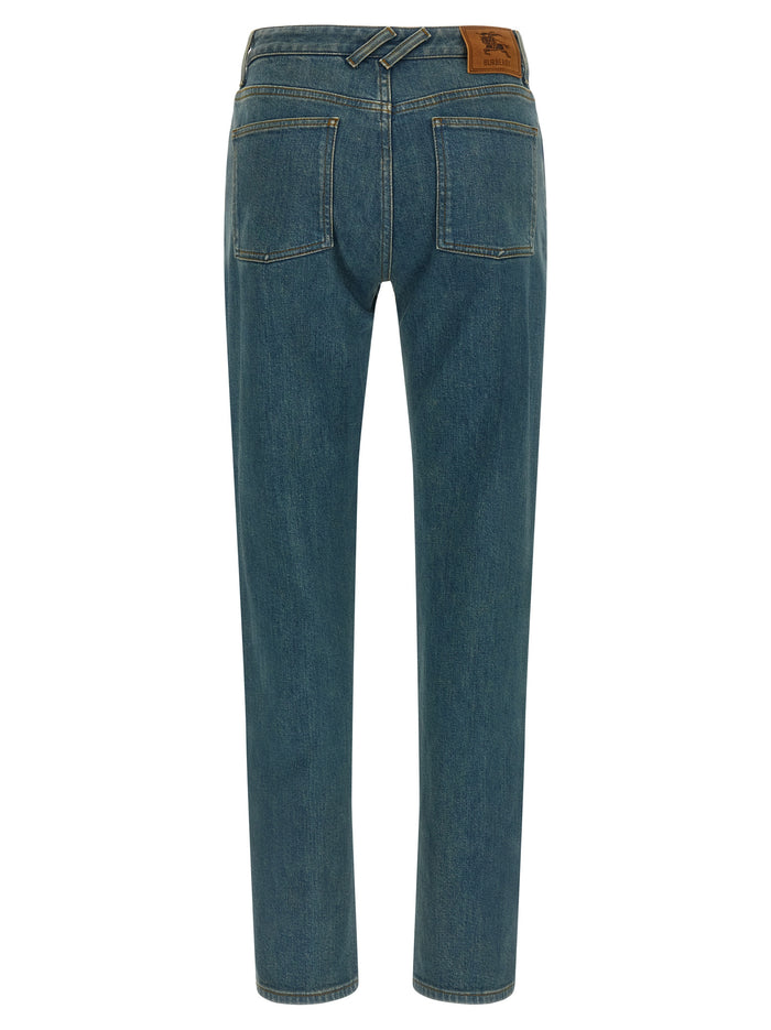 Burberry 98% cotton jeans in blue — view 2