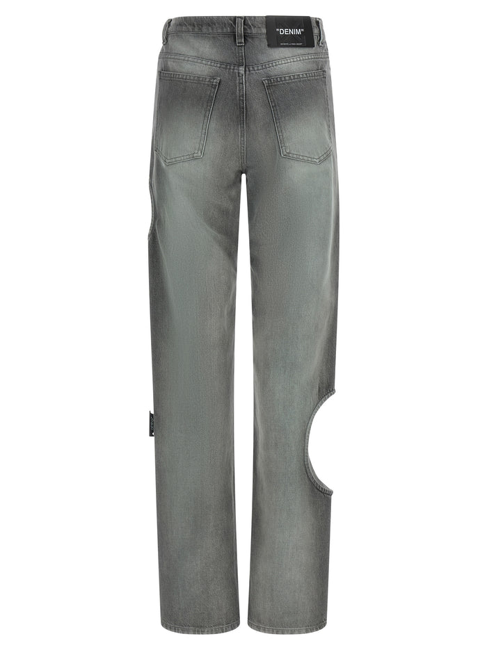 Off-White 100% Cotton jeans in gray — view 2