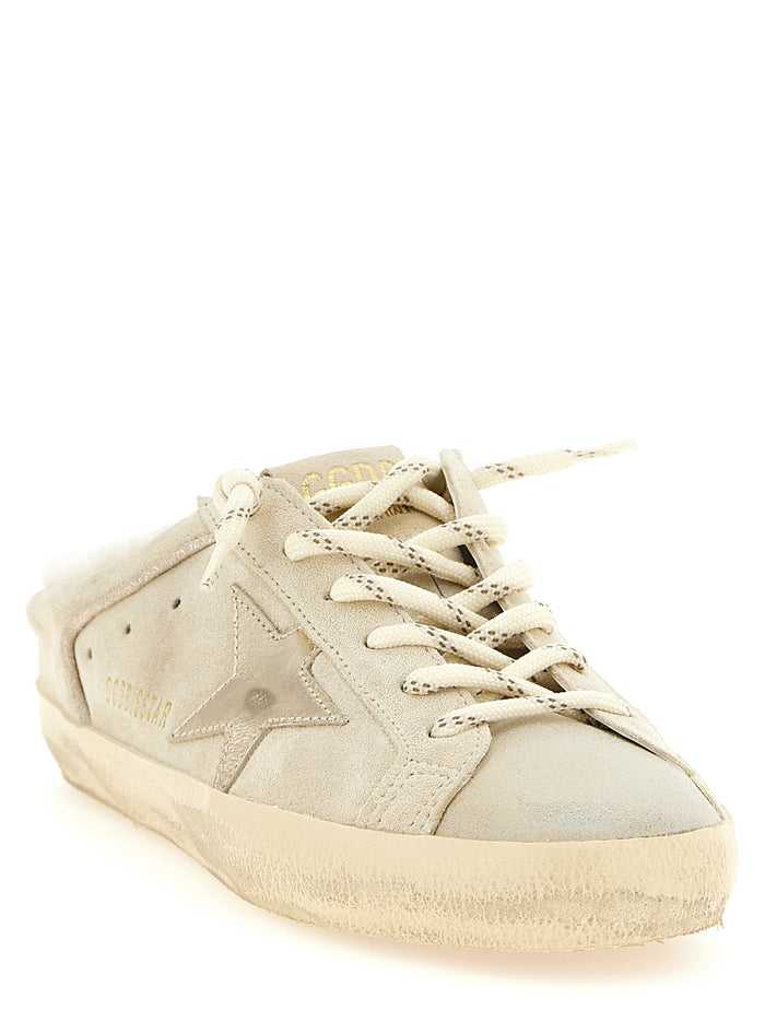 Golden Goose 100% cowhide leather sneaker in beige — view 2