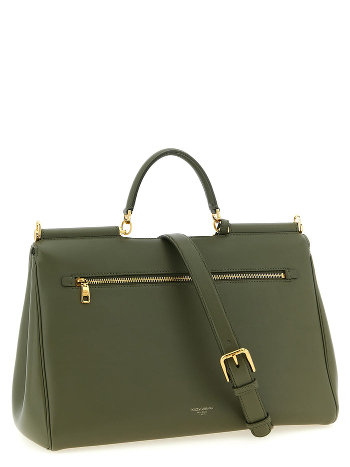 Bicolor Calfskin Handbag Bag