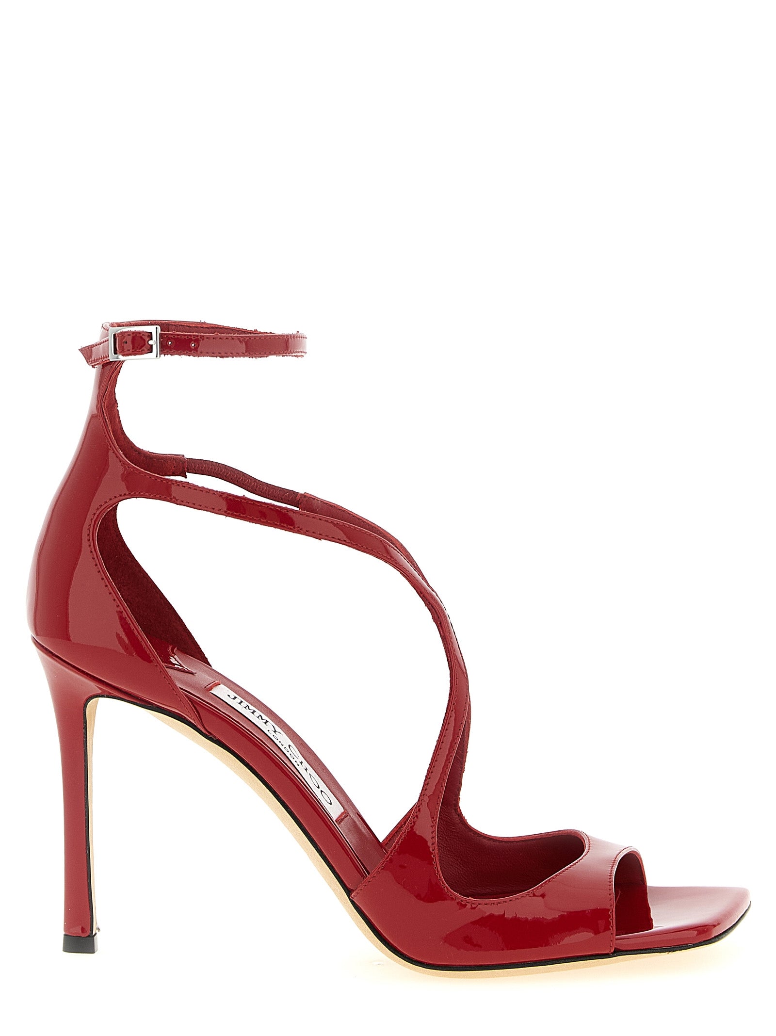 Jimmy Choo 85% Leather sandal in red