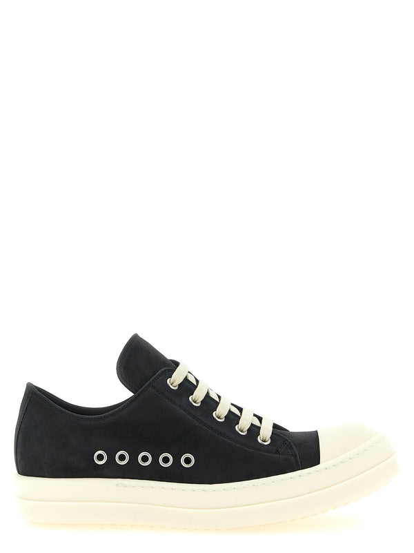 Rick Owens 100% Calfskin Leather (Bos Taurus) sneaker in black