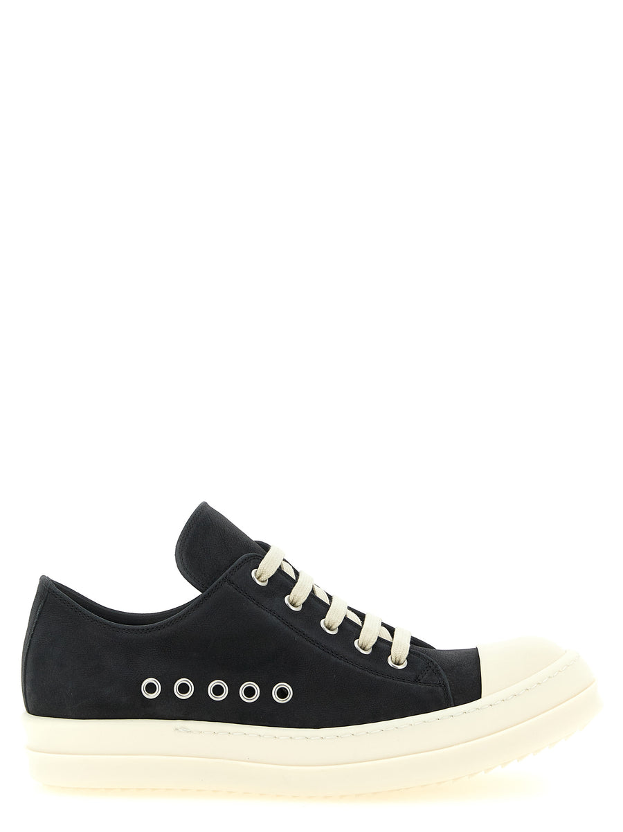 Rick Owens 100% Calfskin Leather (Bos Taurus) sneaker in black