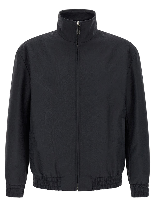 Etro 100% polyamide jacket in blue