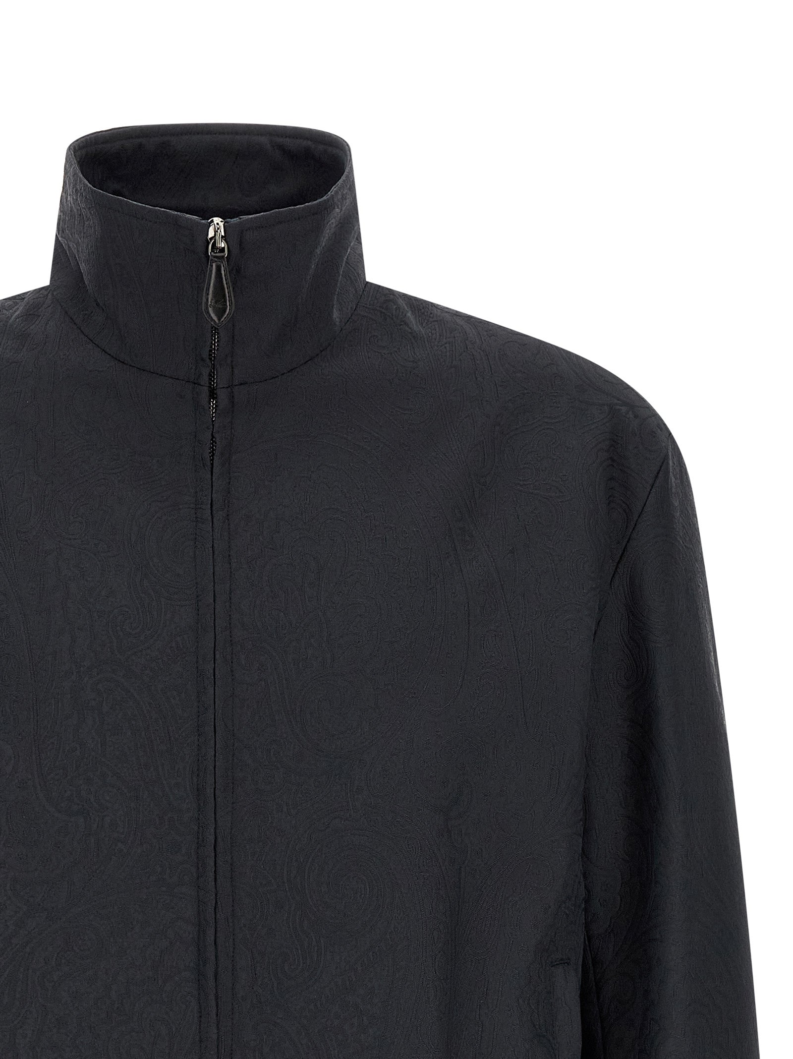Etro 100% polyamide jacket in blue — view 3