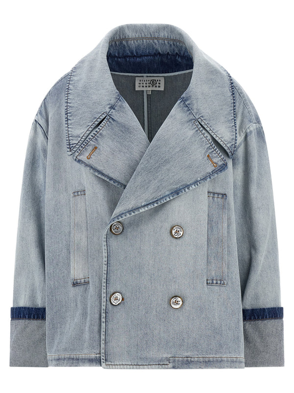 MM6 Maison Margiela 100% cotton jacket in blue