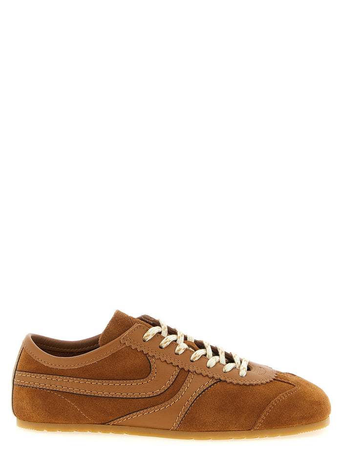 Dries Van Noten 80% calfskin leather flat in brown