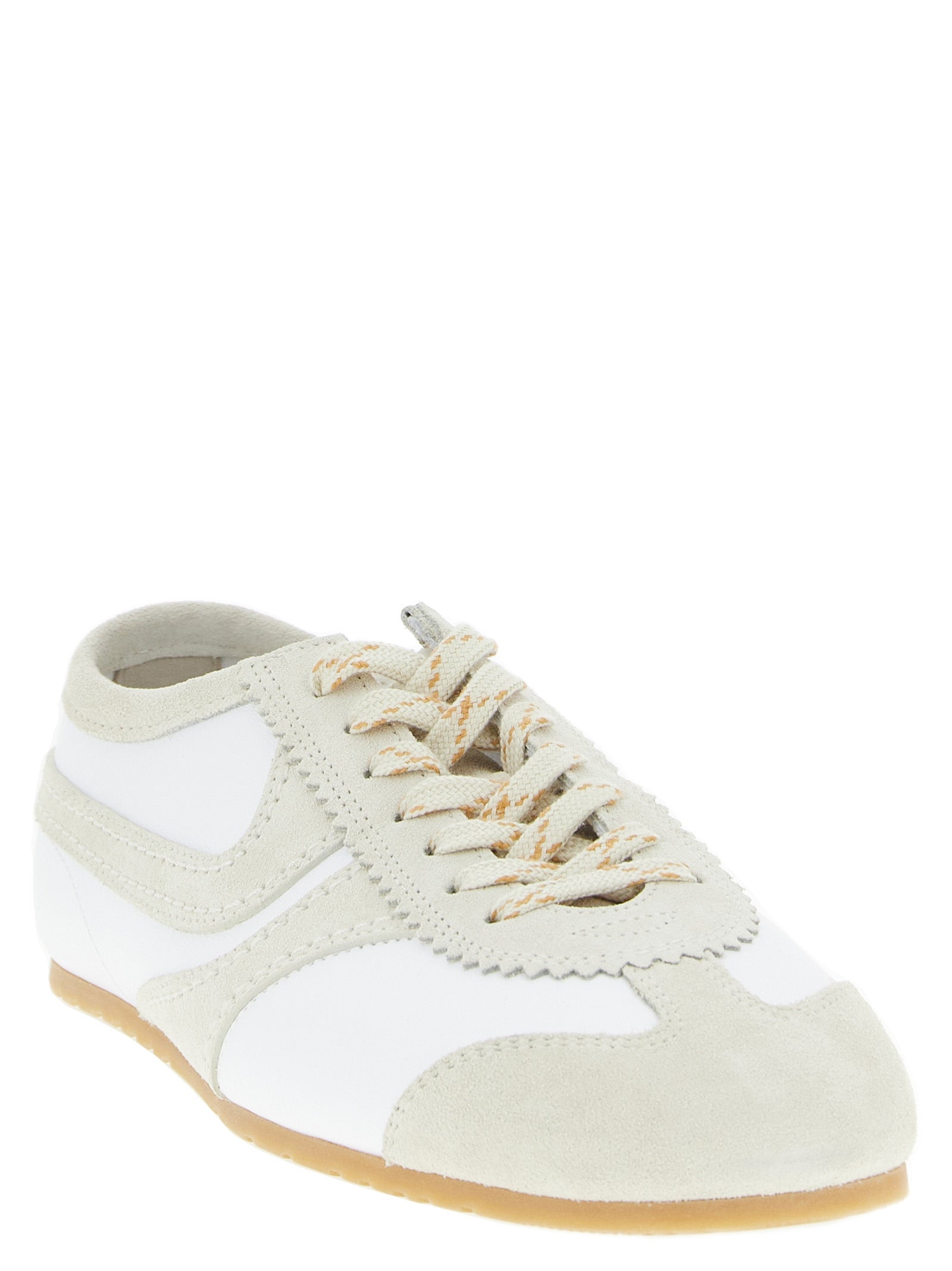 Dries Van Noten 60% cow leather sneaker in beige — view 2