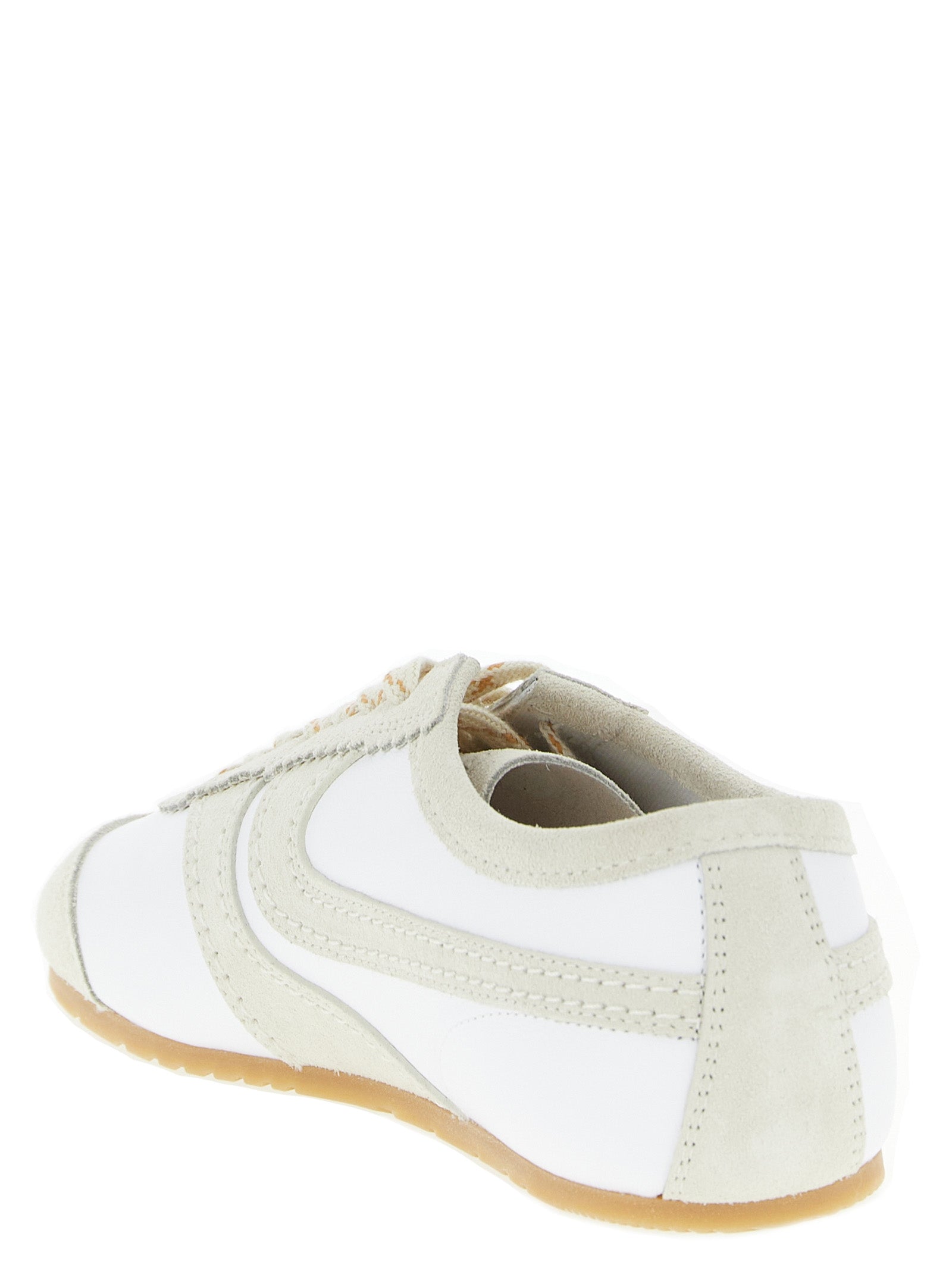Dries Van Noten 60% cow leather sneaker in beige — view 3