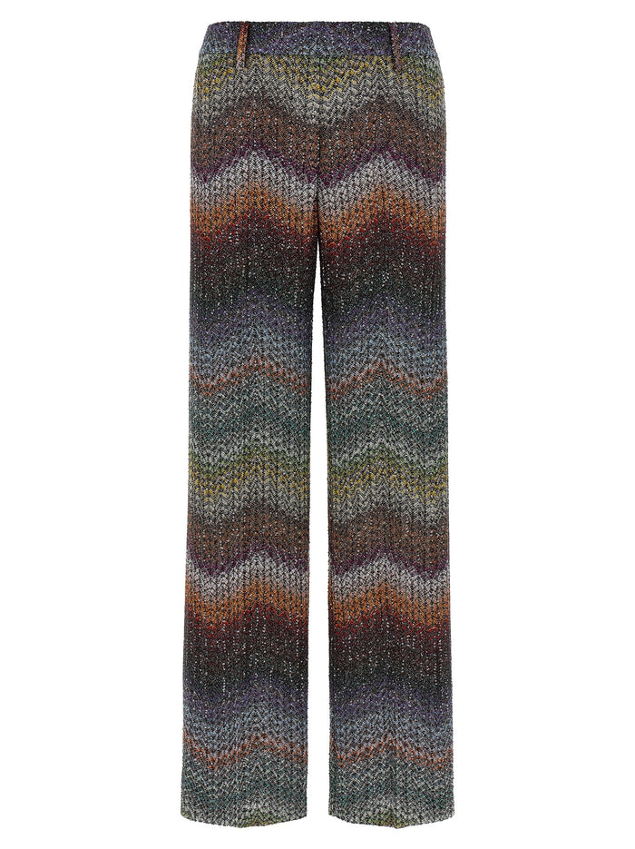 Missoni 69% Viscose trousers in multicolor